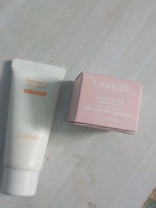 Laneige Sun Cream & Sleeping Mask Set