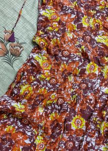 lakskita Peach shirt with Printed Palazzo Pants