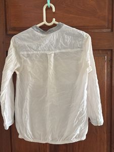 FIG White Semi Transparent Top