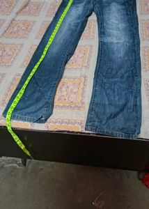 Men's Wide Leg Blue Jeans
