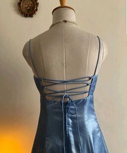 Elegant Blue Maxi Dress