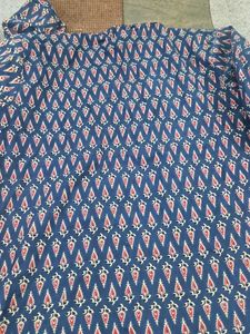Blue Printed Kurta