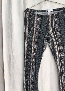 Boho Print Bell Bottom Pants