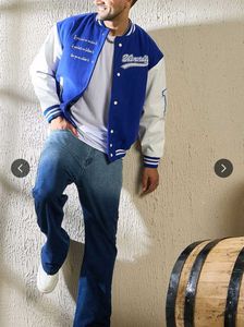 Men's Blue Varsity Jacket