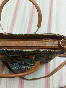 Boho Patchwork Handbag with Sling Strap