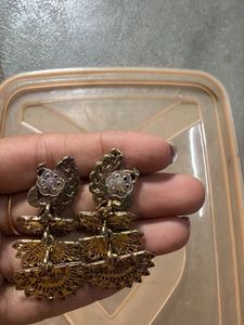 Antique Peacock Jhumka Earrings