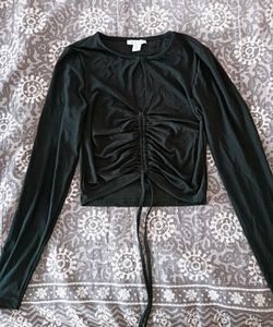 Chic Ruched Long Sleeve Top