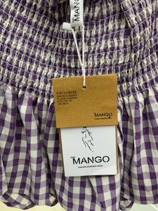 Purple Gingham Halter Top