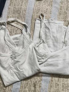 Comfortable White Tank Top Innerwear Combo