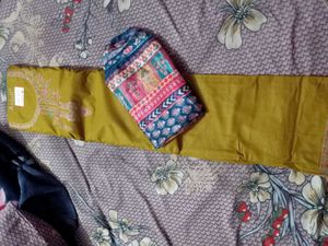 pure cotton Prints Embroidered Kurta Set