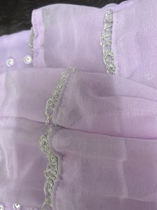 Elegant Lavender Kurta Set with Embellishments