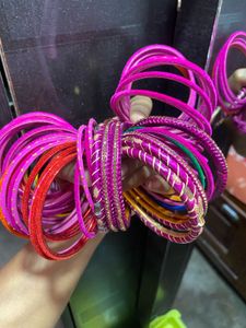 velvet Bangles set &amp; Clutch bag