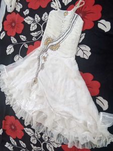 Net White Gown