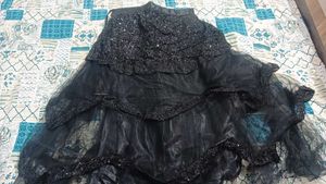 Stunning Black Sequined Lehenga Choli