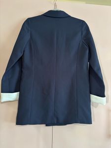 Navy Double-Breasted Blazer