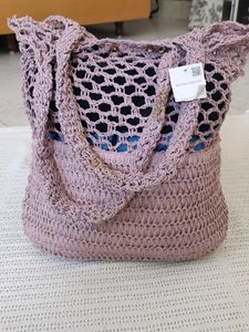 Chic Crochet Tote Bag
