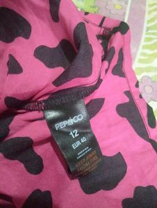 Pink Leopard Print Cold Shoulder Romper