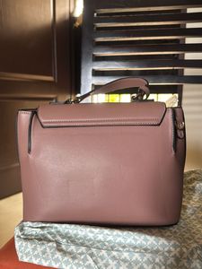 Fur Jaden Satchel Handbag - Mauve
