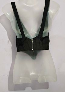 Chic Black V-Neck corset top
