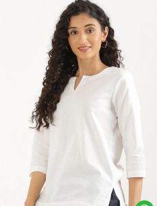 Saada Classic White Cotton Kurta
