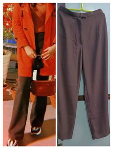 Purple High waist bootcut pant combo