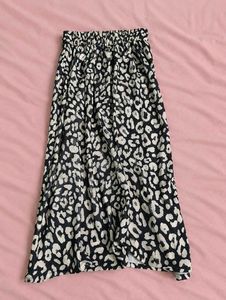 Leopard Print Midi Skirt