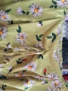 Daisy Print Wide Leg Jumpsuit
