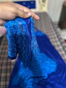 Blue Lace Nightgown Set