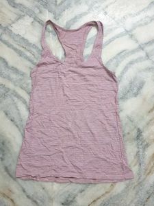 Mauve Striped Tank Top