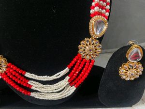 Royal Red White Beats Work Jewellery