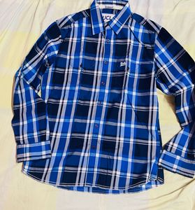 Ucla Men's Plaid Long Sleeve Checked Shirt