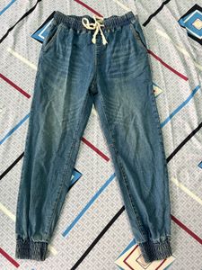 Length-37,,Women's Denim Jogger Pants