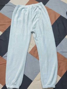 Comfortable Light Blue Fleece Pajama Pants
