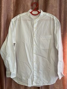 Classic White Band Collar Shirt
