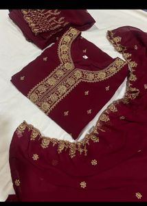 combo of two Elegant Maroon and Yellow Kurta Set