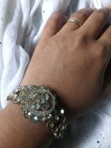 Sparkling Rhinestone Cuff Bracelet