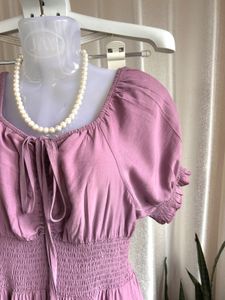 Imported  Tiered Midi Dress