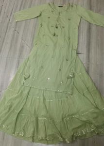 Chic Mint Green Kurta Set