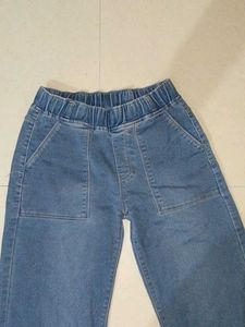 Women's Blue Baggy Denim Jeans