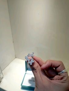 Flower Design Ring Pure Silver 925