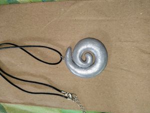 Silver Swirl Statement Pendant Necklace