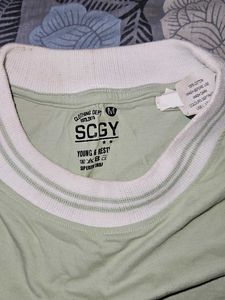 Mint Green Striped T-shirt