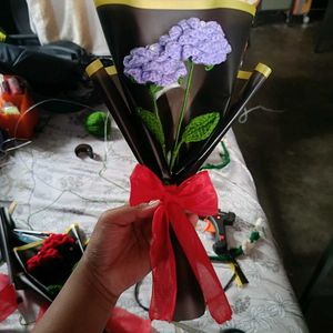 Crocheted Flower Bouquets