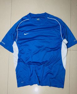 Nike Blue &amp; White Short Sleeve T-Shirt