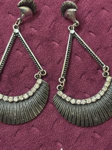 Bohemian Dangle Earrings with Rhinestones