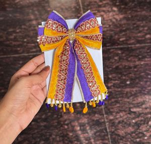 Embellished Festive Hair Bow