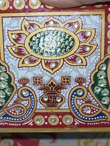 Marble Ganesha With Chauki