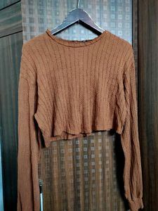 (LAST SALE) 🛍️ Shein Brown Crop Top