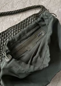 Olive Braided Hobo