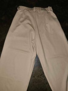Classic Beige Wide-Leg Trousers